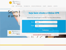 Tablet Screenshot of clinicacpr.com.br